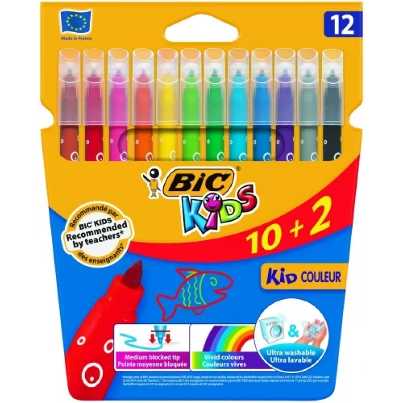 BIC huopakynät CF KID750 12 väriä 9202937