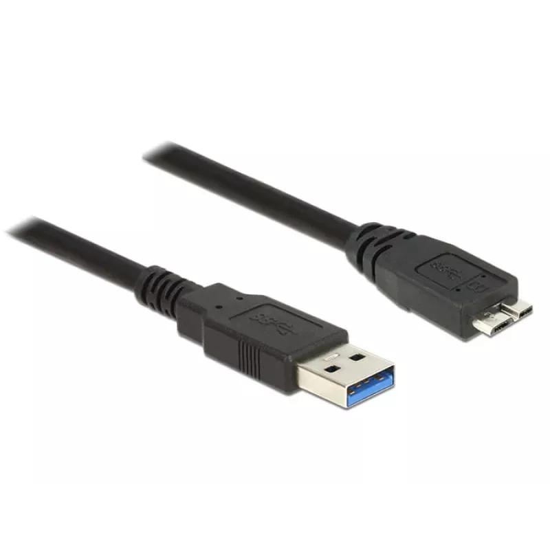 USB-kaapeli DeLOCK 85073 USB 3.2 Gen 1 1,5 m USB A Micro-USB B musta