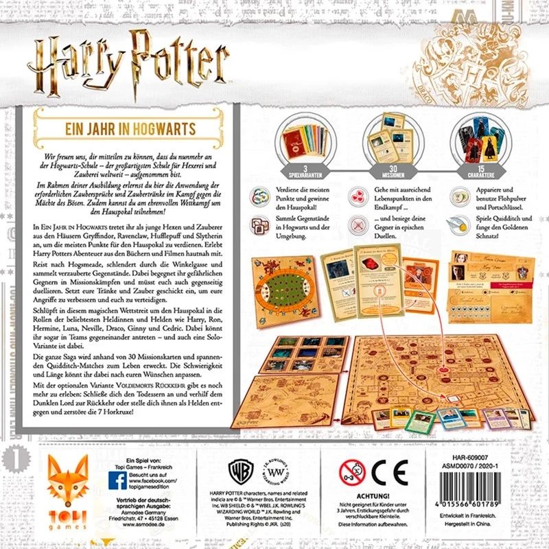 Harry Potter: Vuosi Tylypahkassa, lautapeli