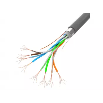 Verkkokaapeli LANBERG LCF5-11CC-0305-S Cat5e F/UTP, 24 AWG CCA, 305 m, harmaa
