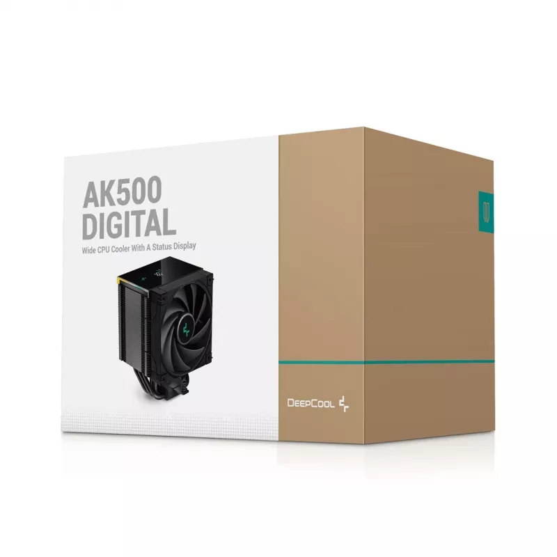 Ilmajäähdytin DeepCool AK500 Digital 12 cm musta 2,19 mmH2O