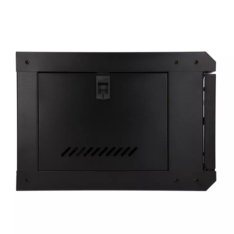EXTRALINK LITE 4U 530X400 seinäasennettava räkkikaappi musta hyllyllä