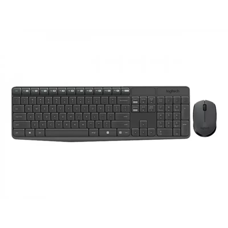 Logitech näppäimistö MK235 langaton näppäimistö+hiiri harmaa CZ