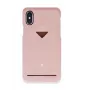 Card Slot Back Shell VixFox iPhone X/XS — pinkki suojakotelo korttipaikalla