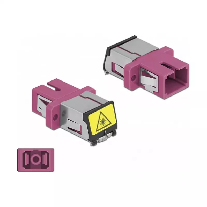 Kuitukytkin DeLOCK 86891 SC Simplex naaras SC Simplex naaras Multimode violetti