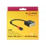 DeLOCK 61213 videokaapeliadapteri USB Type-C - DVI 0,2 m musta