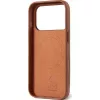 Mujjo Full Leather Case MagSafe -kotelo iPhone 17 Pro ruskea