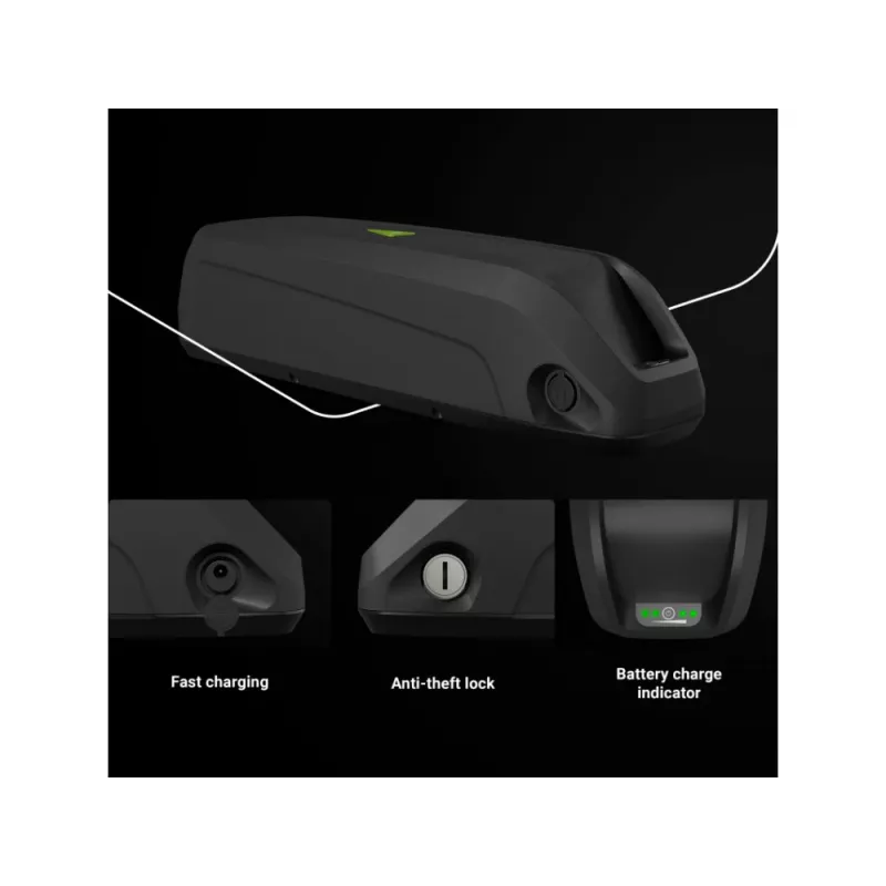 Akku Green Cell EBIKEGCF03 48V 14500mAh litiumioni musta