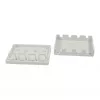Synergy21 Keystone, moduulikannatin, patch-paneeli 4x TP-moduulille, pinta-asennus, valkoinen (ABS)