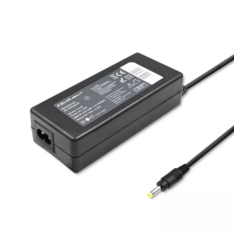 Qoltec 51509 45W virtalähde Lenovolle | 45W | 20V | 2,25A | 4,0*1,7 | +virtajohto