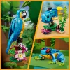 LEGO rakennussarja Exotischer Papagei 31136 — Creator-näyttömalli, 253 osaa, 220×120×110 mm