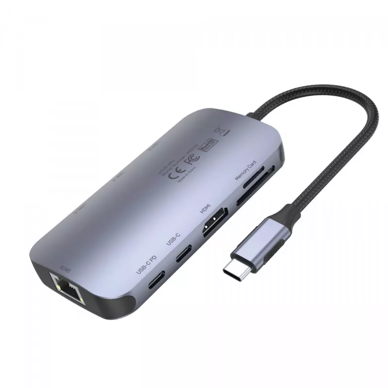 UNITEK D1071A USB-keskitin USB 3.0 SuperSpeed 5 Gb/s hopea