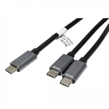 ROLINE - USB-kaapeli - 24-pin USB-C (M) - 24-pin USB-C (M) - USB 2.0 - 1,85 m - USB-virransyöttö (100 W) - musta (11.02.8308)