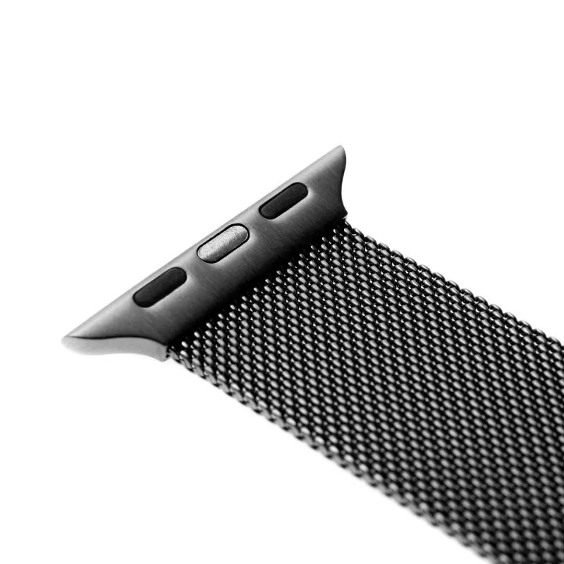 Fixed | Mesh-ranneke Apple Watch 38/40/41 mm -kelloon | musta
