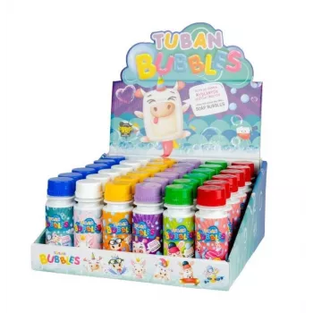 Kuplasarja Tuban DISPLAY SMALL SOAP BUBBLES MIX 36 KPL x 60 ml