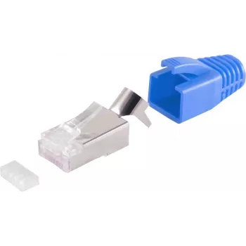 Kaapeliliitin RJ-45 ShiverPeaks 72067-10B sininen valkoinen