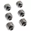 RAIJINTEK PELIAS SILVER D141806 — sarja, jossa 6 hopeista jäähdytystuuletinsiipä/varusteet