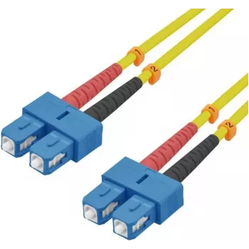Kuitu-patchkabel helos 216668 9/125µm OS2 SC-SC duplex 15 m