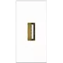 Kindermann Konnect flex 45 click - modulaarinen faceplate-snap-in - USB 2.0 Type-A - valkoinen, RAL 9010