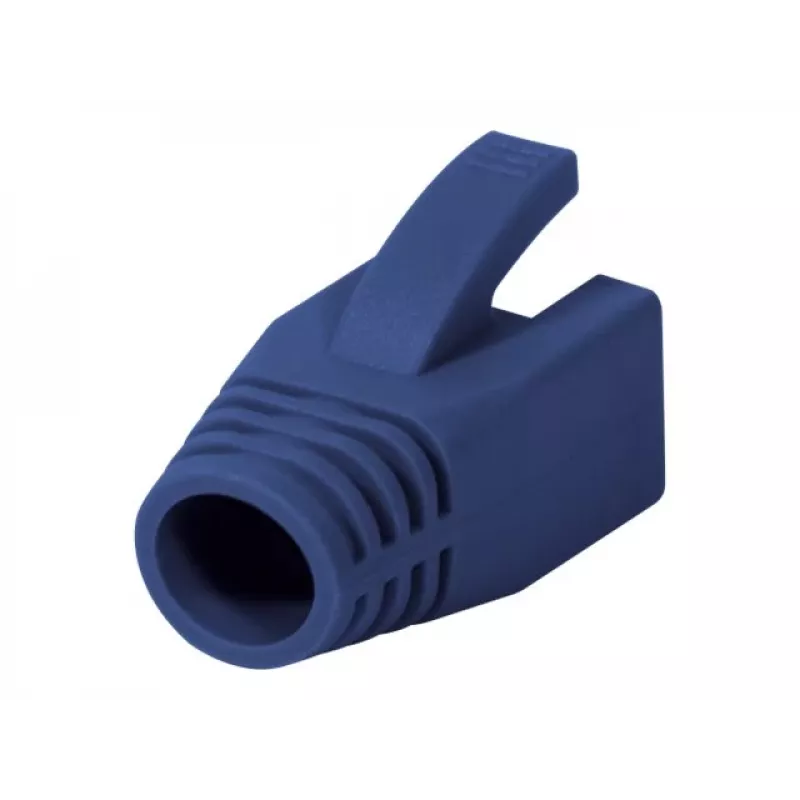 Logilink | RJ45-liittimen vedonpoistoholkki, 8,0 mm (50 kpl) | MP0035B | sininen