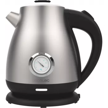 Cecotec Thermosense 620 Retro Steel sähköinen vedenkeitin 1,7 l 2200 W ruostumaton teräs