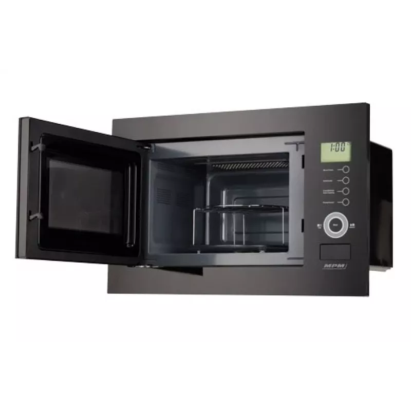 MPM-25-KMI-01 kalusteisiin asennettava mikroaaltouuni 25 L 900 W musta