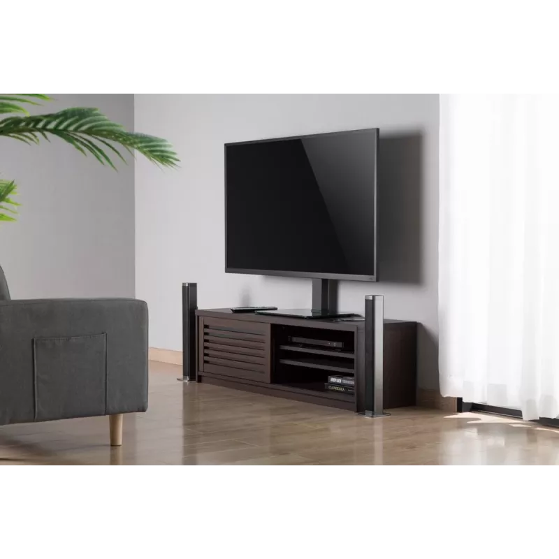 Gembird TVS-D55S-01 pöytä-TV-teline (kääntyvä), 23–55, musta