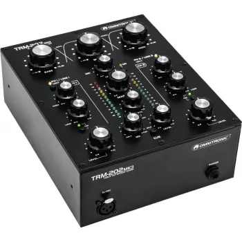 2-kanavainen rotary-mikseri Omnitronic TRM-202MK3 EQ:lla ja FX:llä