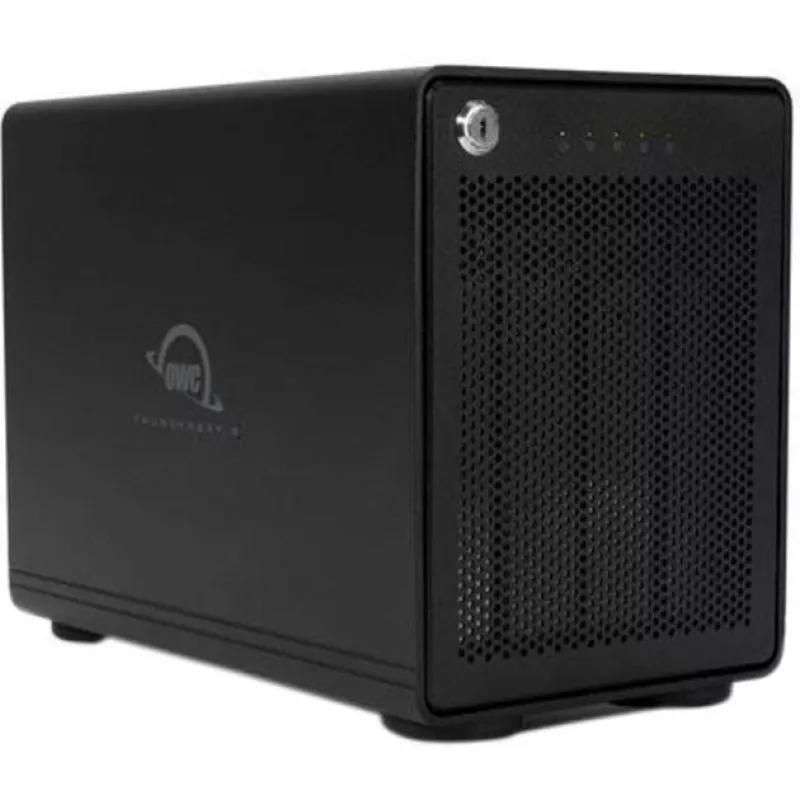 ThunderBay 4 (musta, 4-paikkainen Thunderbolt 3 -ulkoinen asemakotelo)