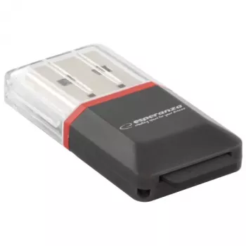 Esperanza EA134K -kortinlukija musta, hopea, läpinäkyvä USB 2.0