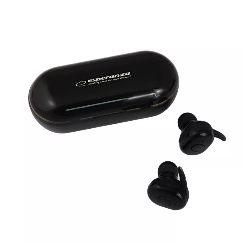 Esperanza TWS CARDERA kuulokkeet langaton nappikuulokkeet puhelut/musiikki Bluetooth musta