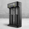 Akkulaturi everActive LC200 kotitalous USB, 2 paikkaa, Li-Ion, tukee A/AA/AAA/AAAA/C/D, 5 V tulo, 4,2 V lähtö, musta