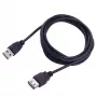USB A -pistoke - USB A -liitin jatkokaapeli 5 m SBOX USB-1025