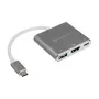 SilverStone SST-EP08C - USB 3.1 Type-C -adapteri HDMI/USB Type-C/USB Type-A - hopea