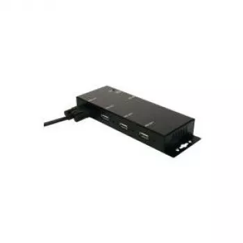 EXSYS EX-1166HMV 4-porttinen ulkoinen USB 2.0 -metallikeskitin, ruuvattava