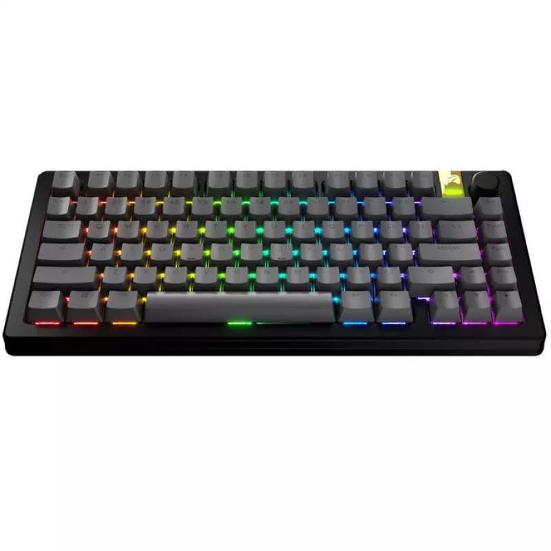 Näppäinhatut GLORIOUS GPBT Basics PBT Dye-Sub Armor harmaa ANSI-asettelu