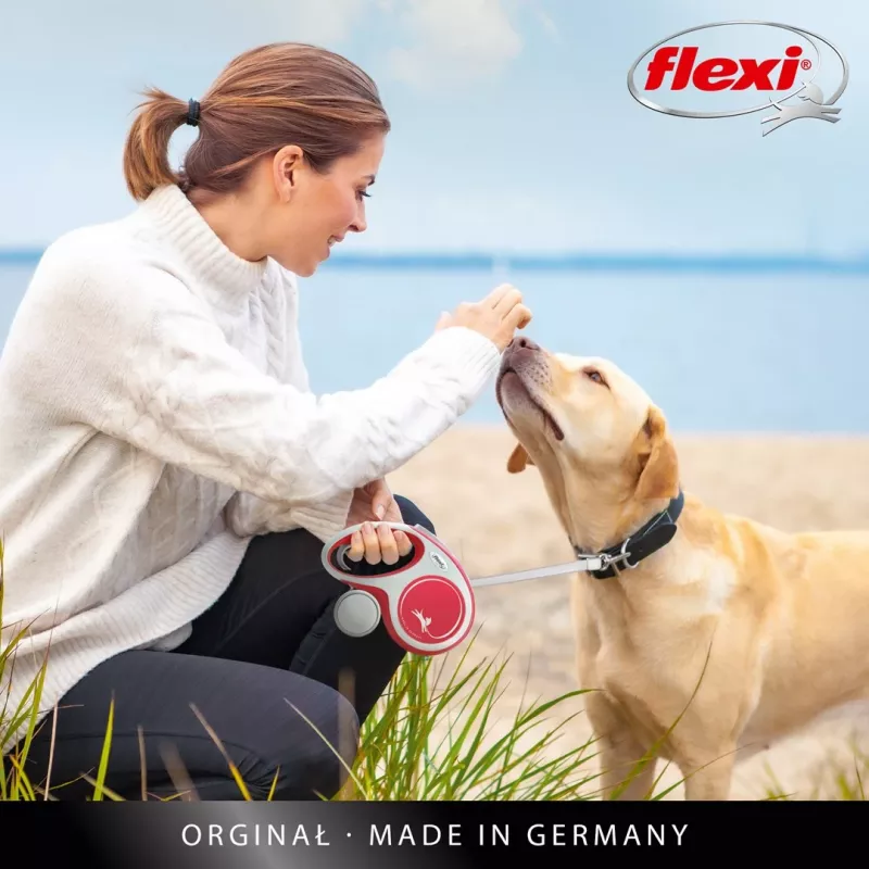 Flexi New Comfort 8 m musta, harmaa koiran flexi