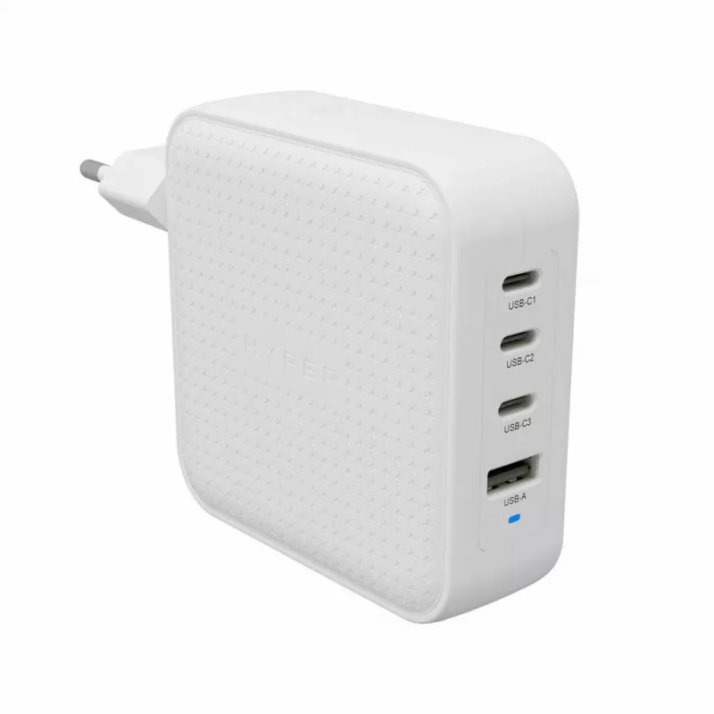 Hyper HyperJuice 100W USB-C GaN matkalaturi 3C+1A - valkoinen (HJ1002WHWWGL)
