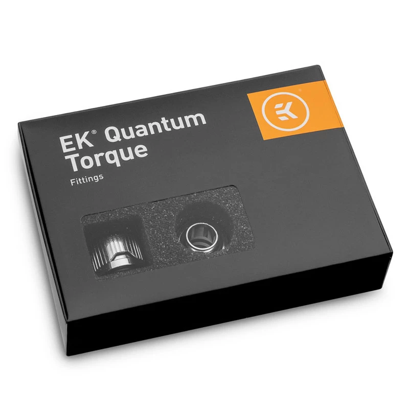 EK Water Blocks EK-Quantum Torque HDC 12 liitin 6-pakkaus, G1/4, hopea
