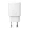 Seinälaaturi Baseus Compact 1x USB-A + 1x USB-C 3A, kompakti matka-adapteri