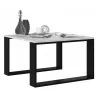 MODERN MINI pöytä 67x67x40 cm valkoinen/musta