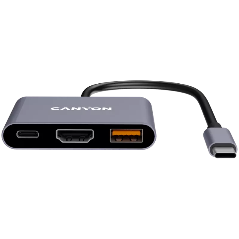 Canyon DS-4 USB Type-C -keskitin 10000 Mbit/s HDMI USB 3.2 Gen 2