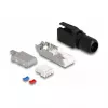DeLOCK RJ45-liitin kenttäasennukseen Cat.6A musta suora liitin