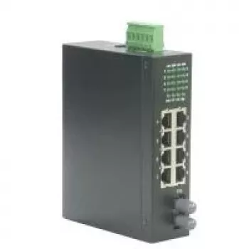 Verkkokytkin ROLINE Industrial Switch 7x RJ-45 1x ST hallitsematon, täysduplex