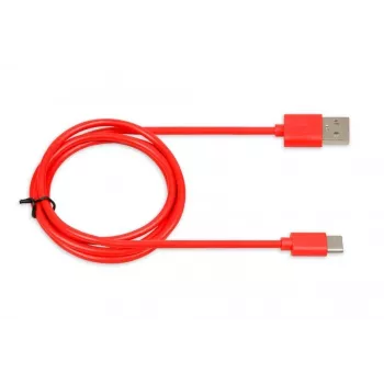 USB-kaapeli IBOX IKUMTCR 1 m, USB A - USB-C, USB 2.0, punainen