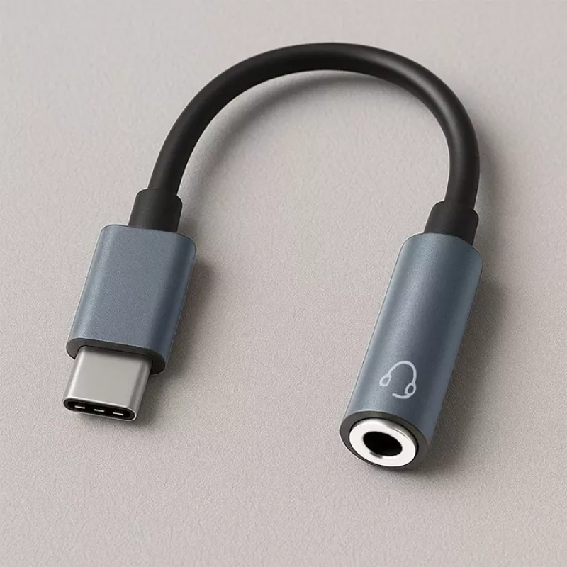 Sovitin USB-C - 3,5mm liitäntä 10cm