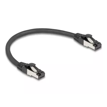 Verkkokaapeli DeLOCK 80566 RJ-45 Cat8.1 0,25 m musta