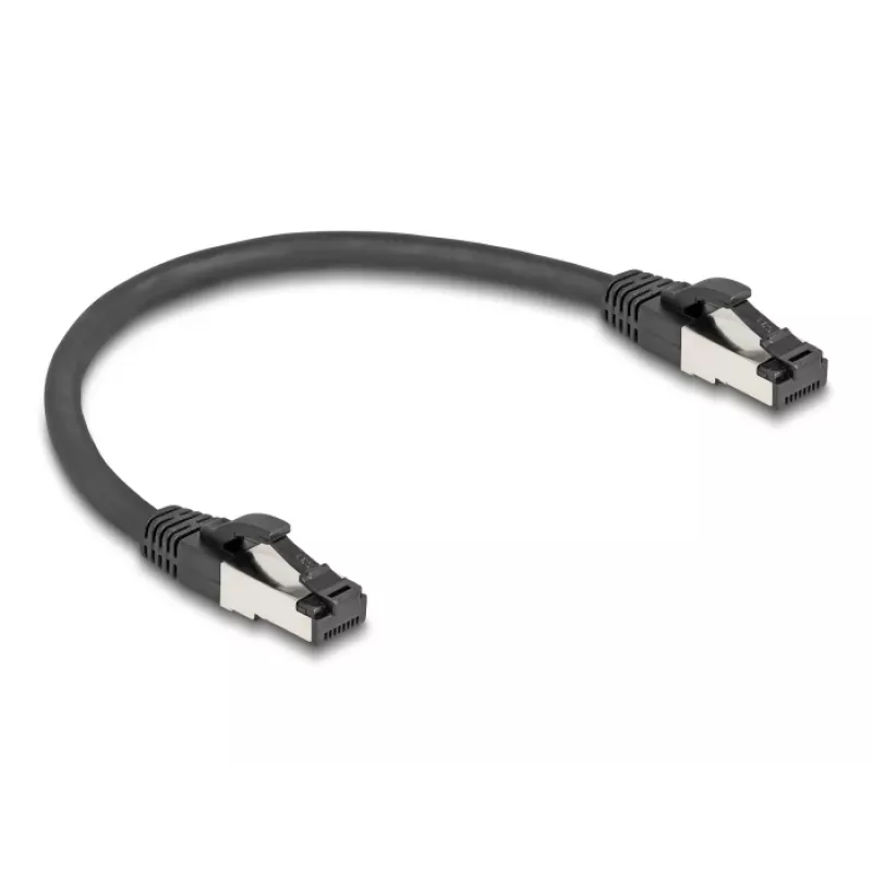Verkkokaapeli DeLOCK 80566 RJ-45 Cat8.1 0,25 m musta