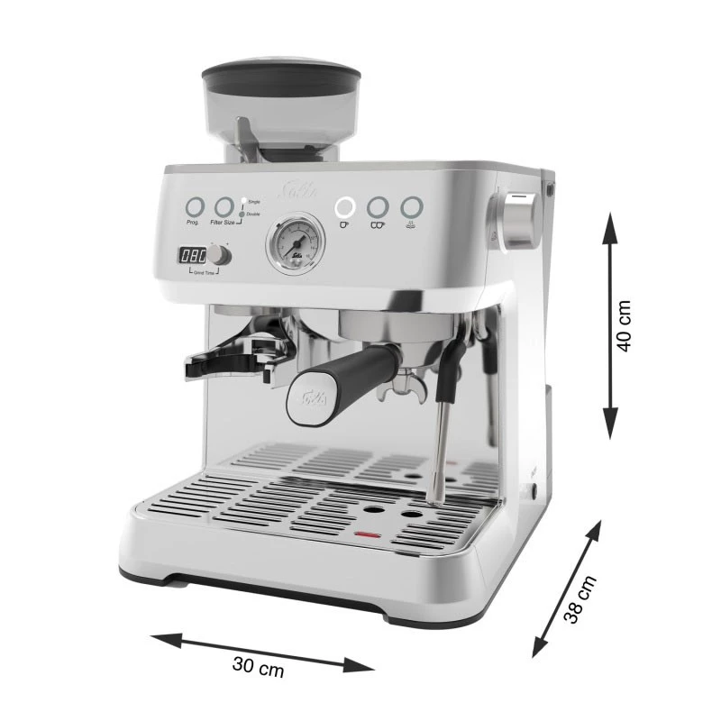 Solis Grind & Infuse Perfetta puoliautomaattinen espressokeitin 2,6 L