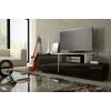 Cama TV-kaappi SIGMA 3 180 musta/musta kiiltävä + valkoinen